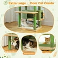 thumbnail image 6 of PAWZ Road 73"Cat Tree for Large Cats Multi Level Play Tower Condo 7 Sisal Cat Scratching Posts,Green, 6 of 12