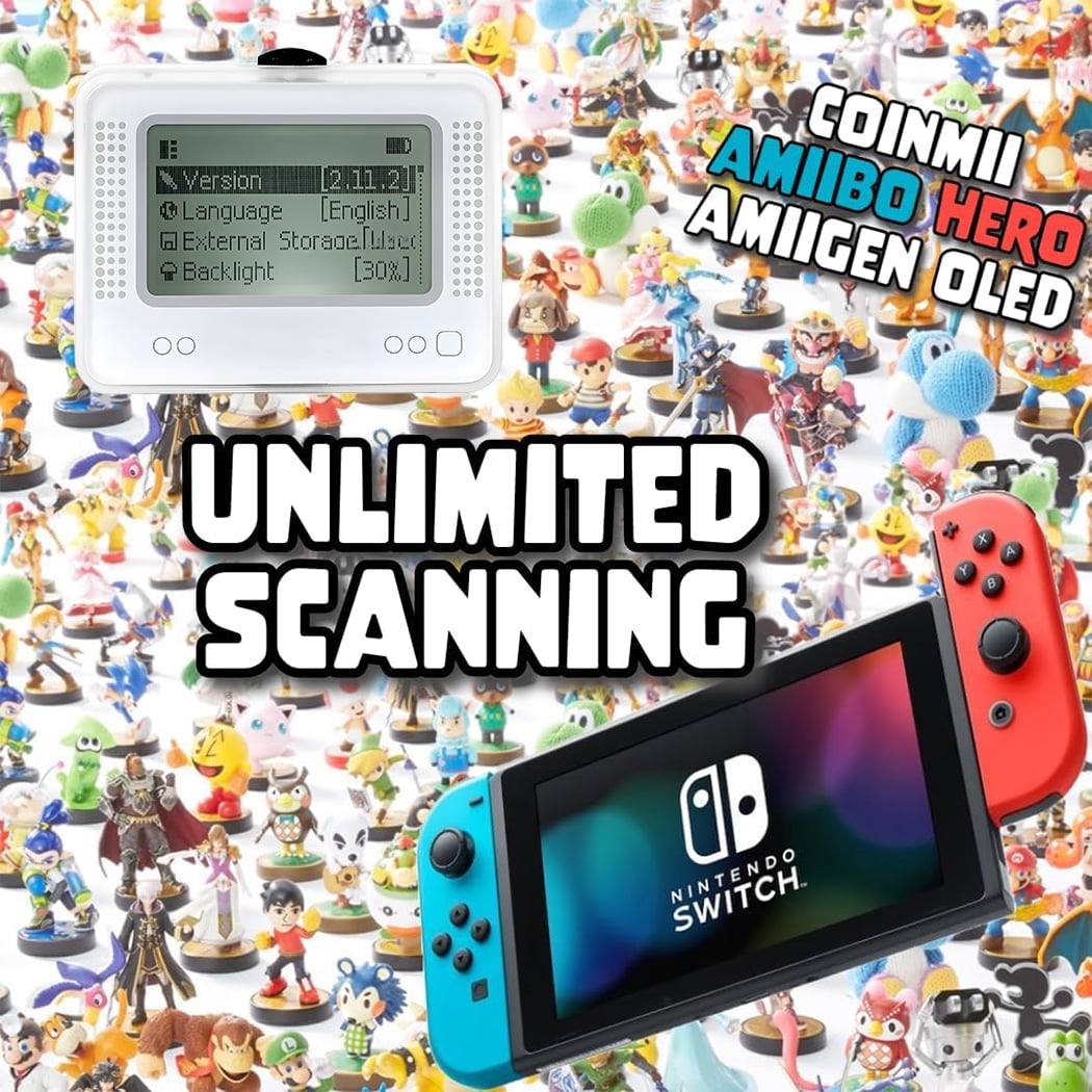 FOR NFC Tag Emulator Unlimited Rewrite Auto UID Regen Compatible with 50+ Games on Nintendo Switch