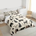 thumbnail image 4 of Homewish Wild Bear Deer Bedding Comforter Set,Cartoon Pine Tree Twin Comforter Sets,Beige Green Bedding Set For Boys Kids,Luxury Bedroom Decor Reversible,2pcs, 4 of 9