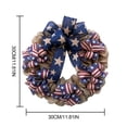 thumbnail image 3 of Christmas Wreath,Patriotic Wreath For Front Door Decor Decoration Red White Blue American Flag Hanging Sign Garland Home Wall Porch Outdoor Indoor Decor, 3 of 9