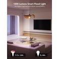 thumbnail image 3 of Smart Light Bulbs, 1200 Lumens Dimmable BR30 RGBWW Color Changing Bulb, Flood Bulbs Work with Alexa, Google Assistant, WiFi & Bluetooth LED Music Sync, 2 Pack, 3 of 4