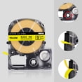 thumbnail image 6 of GREENCYCLE 2 Pack Compatible For EPSON LC-3YBP LK-3YBP LK (LC) Black on Yellow 9mm 3/8" x 26ft LabelWorks Label Tape Cartridges, 6 of 6
