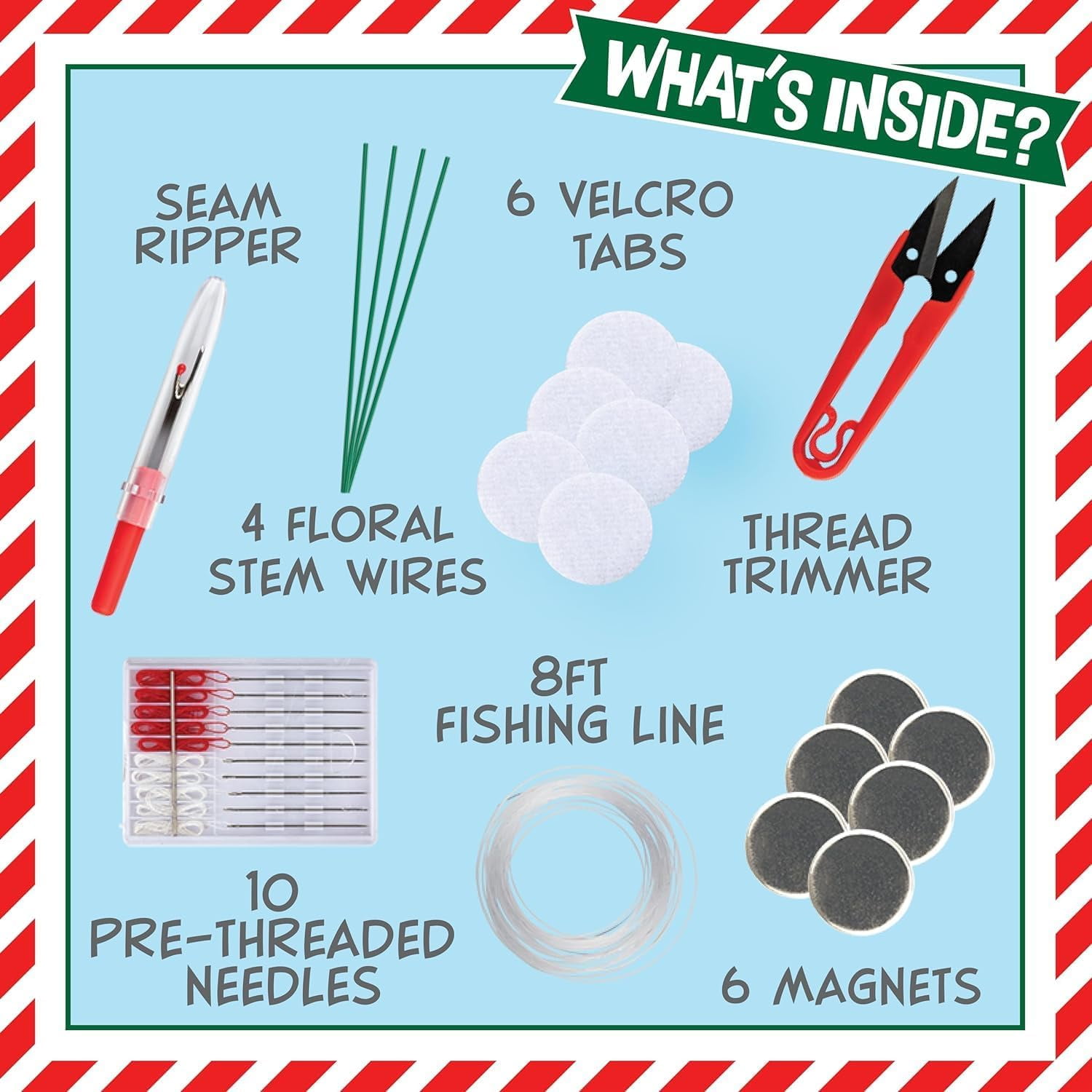 Ultimate Elf Accessory Pack- DIY Posable Tool Kit PLUS Bonus 50 Shelf Activity Cards, Jokes & Challenges to Make Your Holiday More Fun - Make your Elf AWESOME & Flexible this Holiday Christmas Season
