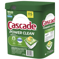 thumbnail image 2 of Cascade Power Clean Dishwasher Detergent Fresh Scent ActionPacs, 115-Count, 1.77Kg, 2 of 3