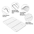 thumbnail image 2 of Cribun Support de Refroidissement Lot de 2, Support de Cuisson en Acier Inoxydable pour Refroidissement Cuisson Rôtissage Séchage, Rectangle 15.3 Pieds'x11.3 Pieds'x0.6 Pieds', Compatible avec Petit Four Grille-Pain, Four et Lave-Vaisselle, 2 of 9