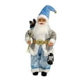 thumbnail image 3 of Muñeco de Papá Noel navideño, adorno decorativo festivo para escritorio, decoración navideña Azul, 3 of 9