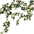 thumbnail image 4 of Enredaderas de Rosas Artificiales perfecl Guirnalda de flores claro, 4 of 8