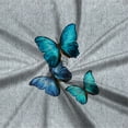 thumbnail image 6 of CLOOCL Retro Women Blouse Blue Butterfly Printing Mid Sleeve T-Shirt Plus Size, 6 of 6