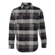 thumbnail image 1 of Burnside Camisa de franela de manga larga teñida en hilo para hombre, Negro, L BURNSIDE 8210, 1 of 1