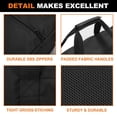 thumbnail image 3 of Bolsa de lona COOLBEBE 36 Sports de 100 litros con cremallera mejorada, color negro, 3 of 8