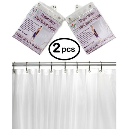 Venice Elegant Home Heavy Duty Vinyl Shower Curtain Liner With 12