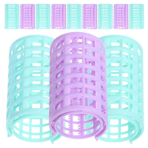 NICEXMAS Spoolies Hair Curlers Abs Plastic 12Pcs Assorted Color
