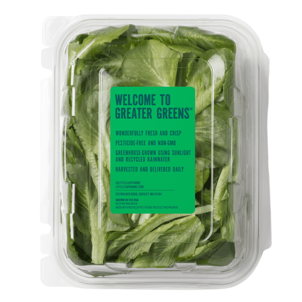 Little Leaf Farms Romaine Leaf, 4 oz Clam Shell, Fresh