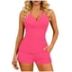 thumbnail image 1 of Conjunto de Bikini de Cintura Alta para las Mujeres de Corte Alto Correa sin Espalda Color Bloque Fuera Del Hombro Traje de Baño, 1 of 7