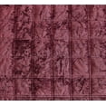 thumbnail image 4 of Chezmoi Collection Piers Burgundy Velvet Quilt Oversized King Set, 3-Piece Lush Plush Distressed Velvet Bedding All Season Lightweight Bedspread, Brushed Microfiber Reverse with Double Square Stitch, 4 of 9