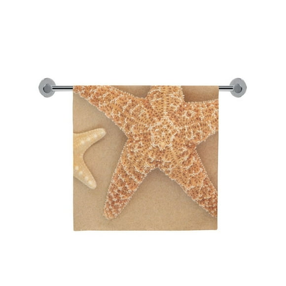 YUSDECOR Starfish And Cockle Shell Bath Towel Hand Towel Shower Towel Washcloth 30x56 inch