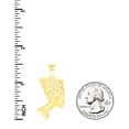 thumbnail image 2 of 10k 10kt Yellow Gold Mens Nefertiti Egyptian Charm Pendant for Men, 2 of 3