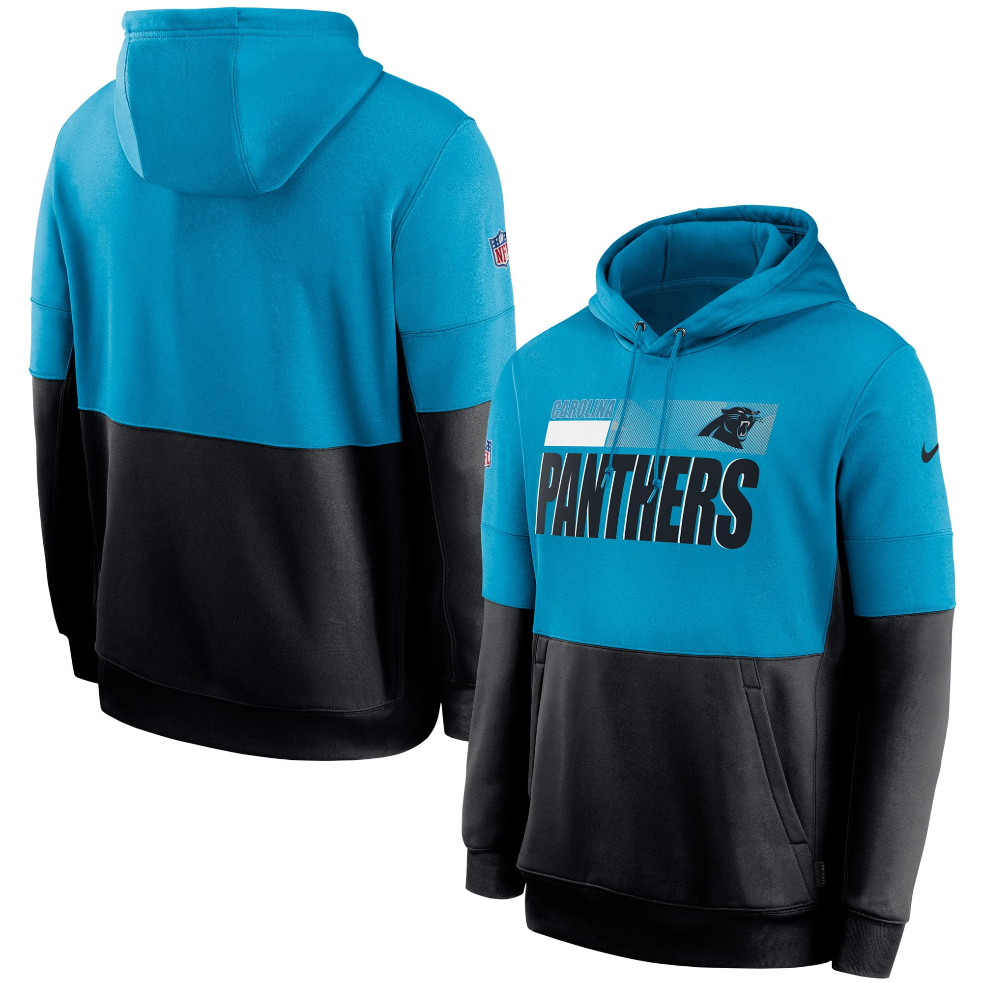 Carolina Panthers Nike Sideline Impact Lockup Performance Pullover