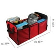 thumbnail image 3 of Latrodar Car Trunk Organizer -, Multi-Compartment Automotive SUV Car Organizer For Storage - Truck & Car Accessories For Women And Men Red Creative 12x0.8 In, 3 of 5