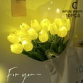 thumbnail image 6 of ZOUBAOQ Tulips Artificial Flowers LED Night Light Bouquet Light U2 Decoration D4J6, 6 of 9