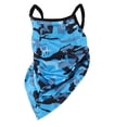 thumbnail image 1 of Ofertas únicas 1 Pc Gaiter de cuello con orejeras Bufanda máscara bandana camuflaje triángulo Azul oscuro, 1 of 5