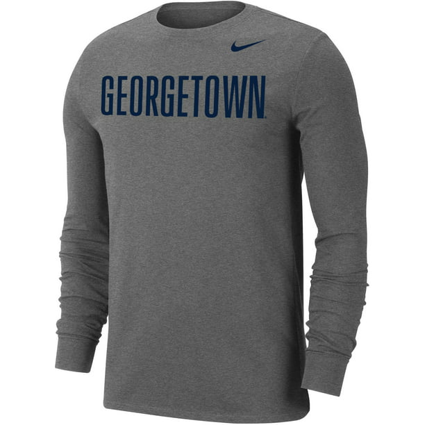 Nike Men's Georgetown Hoyas Grey Wordmark Long Sleeve T-Shirt - Walmart ...