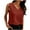 Red, variant on POROPL Womens Tank Tops V Neck Loose Fit Sleeveless Back Pleated Lightweight T-Shirt Top Size S-XXL