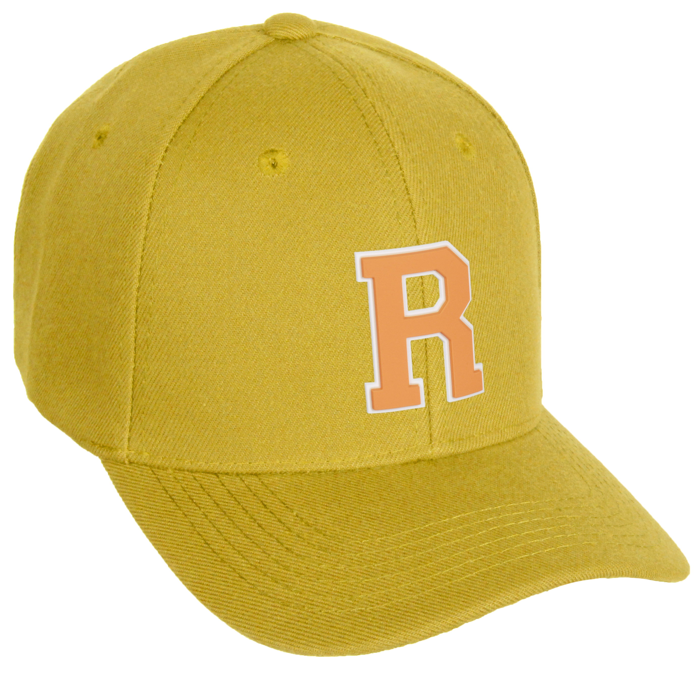Letter R Hat Daxton Classic Baseball Hat Custom A to Z Initial Team White Neon ...