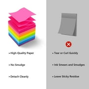 Tripumer 8 Pack Bright Sticky Pads Sticky Notes 3 x 3 in Self-Stick Note Pads 8 Colors