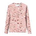 thumbnail image 5 of HKEJIAOI T-Shirts à Manches Longues en Polyester pour Femmes Imprimé Graphique Col Rond Blouses Habillées Décontractées Manches Longues, 5 of 5