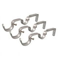 thumbnail image 4 of Sturdy Iron Curtain Pole Bracket Metal Heavy Duty Rod Wall Brackets Holders Easy to Install Screws Kits -, 4 of 6