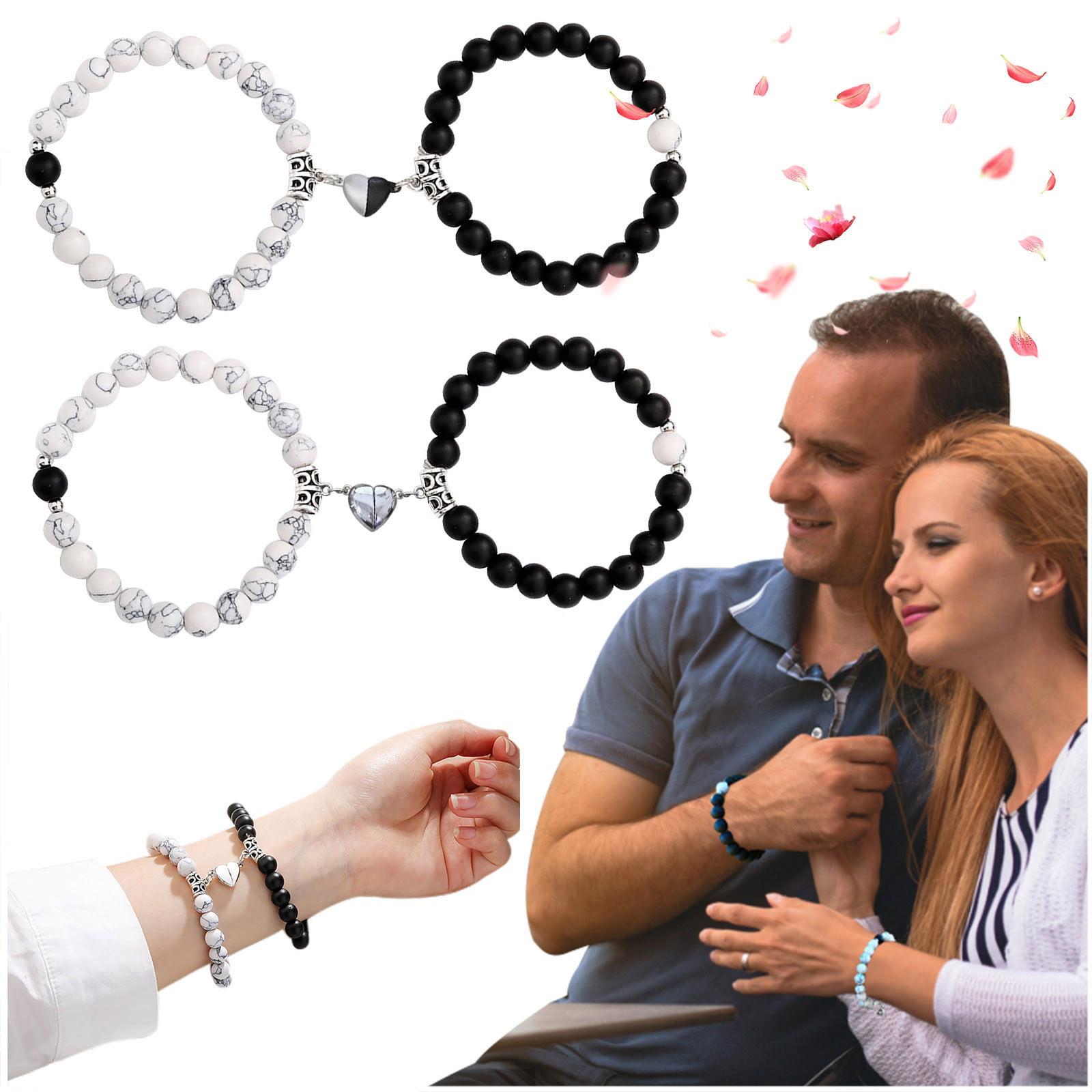 Matching Silver Bracelets For Couples 2024 | favors.com