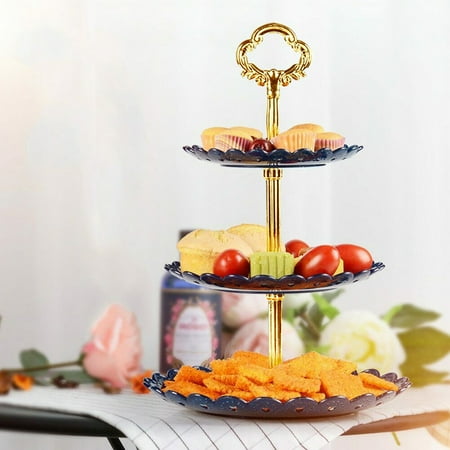 

WNG 3-Tier Cupcake Stand Cake Dessert Wedding Event Party Display Tower Plate Round