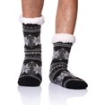 thumbnail image 1 of Men's Winter Thermal Fleece Lining Knit Slipper Socks Christmas Non Slip Socks, 1 of 6