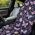 thumbnail image 4 of XYZCANDO Car Seat Towel Cover Purple Butterfly & Floral Print Seat Cover for Running Swimming, Sweatproof Washable Car Seat Cover Towel for Truck SUV, 4 of 11