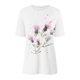 thumbnail image 4 of Fiudx Ofertas Flash Del Día Blusa de Manga Corta con Estampado de Moda para Mujer, Camiseta con Cuello Redondo, Tops Informales, 4 of 4