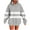 Gray, variant on Womens Oversized Drawstring Hoodie with Pocket Dropped Long Sleeve Hooded Sweatshirt Boyfriend Style Pullover Tops (M, Pink)
