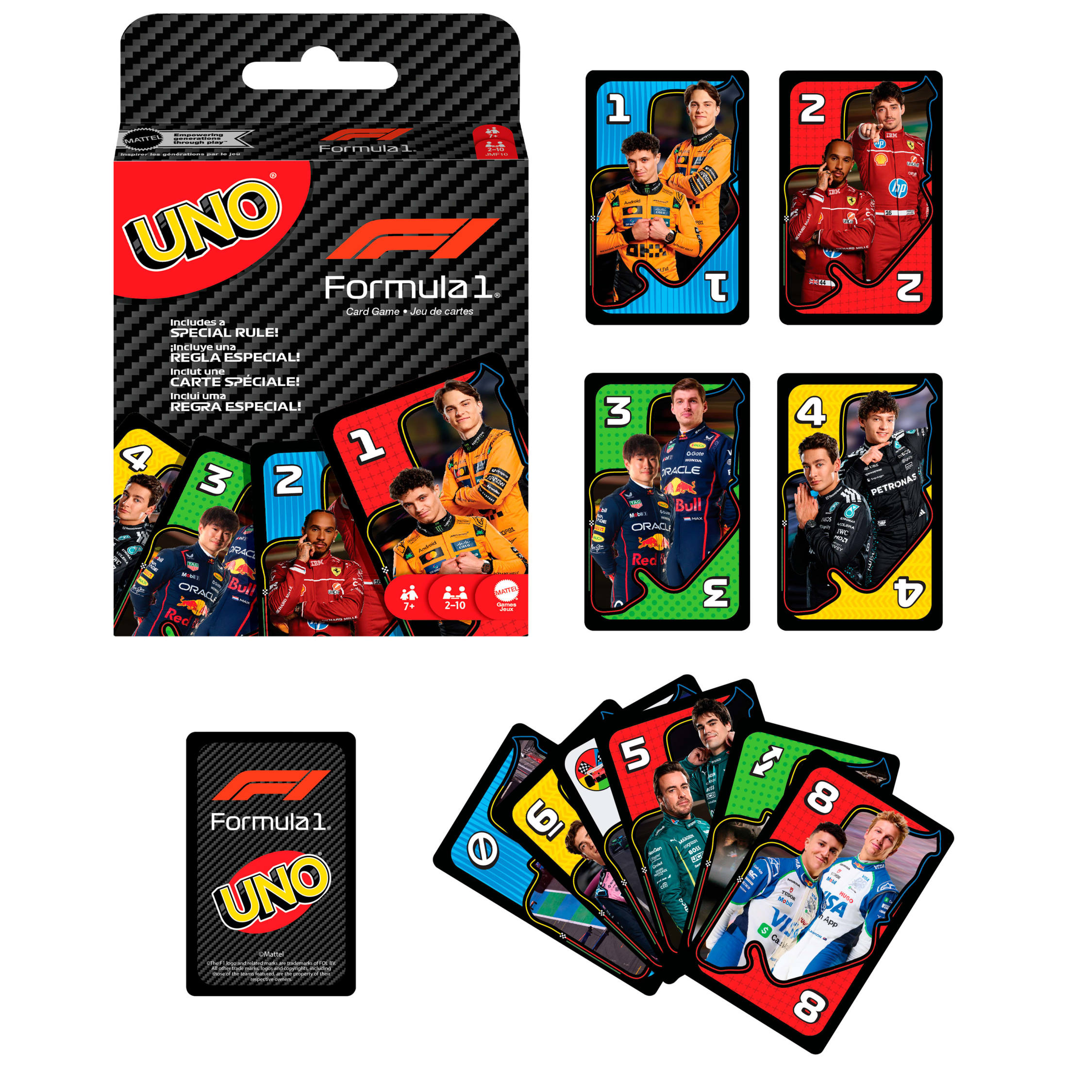 UNO F1 Card Game with Overtake Rule photo 6