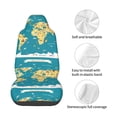 thumbnail image 4 of Yiaed World Map With Landmarks Print Car Seat Covers,Universal Auto Seats Protector Fits for Car,SUV Sedan,Truck,Automotive Seat Covers & Accessories, 4 of 5
