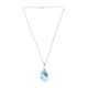 thumbnail image 5 of Juego de aretes y cadena con dije en forma de hoja, plata mexicana ley .925, Aurora Boreal., 5 of 5