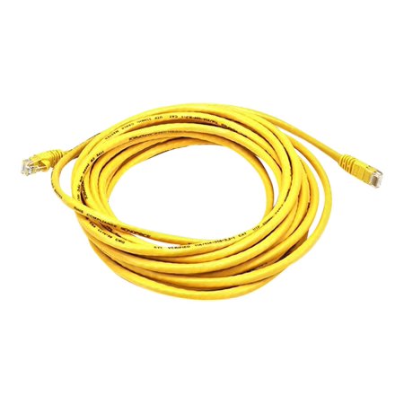 UPC: 0844660049920 | Monoprice – Patch cable – RJ-45 (M) to RJ-45 (M) – 20 ft – UTP – CAT 5e – booted  snagless  stranded – yellow