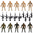thumbnail image 3 of FELTECHELECTR 10 figuras de soldados, moldes de plástico para juegos de guerra militares, 3 of 6