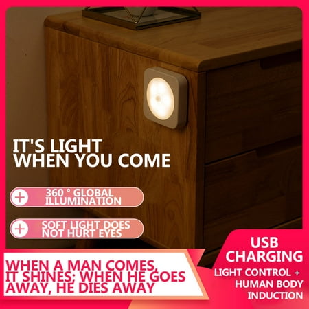 

Mittory LED Human Body Induction Nightlight Plug In Induction Cabinet Lamp