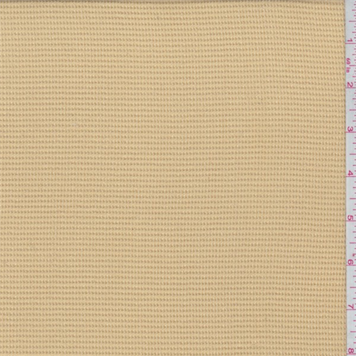 Dusty Gold Cotton Pique, Fabric Sold By the Yard