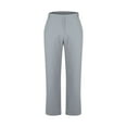 thumbnail image 4 of WIZUTIZ Mens Pants, Men Solid Casual Pockets Outdoor Button Zipper Elastic Waist Long Pants Trousers Flash Deals, 4 of 6