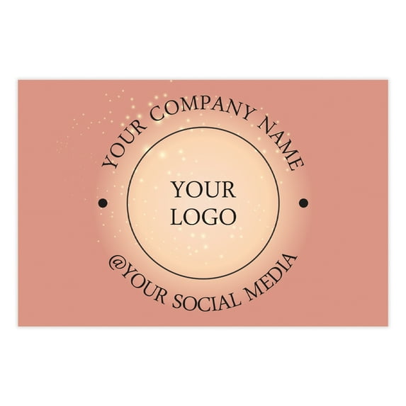 Printtoo Label for Small Business-100 RectangleCustom VinylPersonalized Labels for Packaging, Bottle, Brand Stickers-Fairy Lights, 6x4 Inches