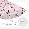 thumbnail image 5 of Fotbe Cute Kawaii Panda Pillow Cases - Envelope Closure - Luxury, Extra Soft, Cooling Pillow Covers - Wrinkle, Fade, Stain Resistant-20"x30", 5 of 8