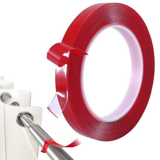 Ruban Adhésif Transparent 5m Pour Tringle à Rideaux – Glisse Silencieuse & Sans Trace – Solution Anti-Blocage Pour Tringles Extensibles