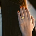 thumbnail image 5 of Clara Pucci 14K Rose Gold Round Cut 2Ct Natural Citrine Engagement Ring + Matching Band - Luxury Box Included, 5 of 7