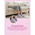thumbnail image 5 of Justice Boyfriend Rib Ankle Socks for Girls with Lettuce Edge Anklet, 6 pk Pink Multi Color, 5 of 7